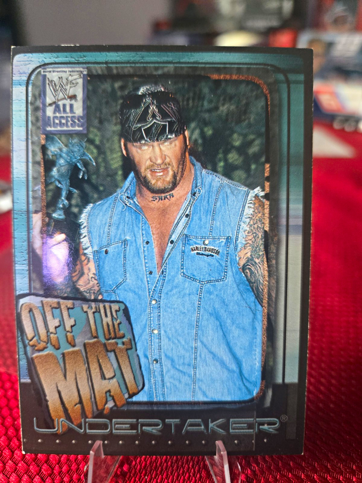Fleer WWF All Access 2002 Off the Mat Insert Undertaker Wrestling #67