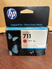 Genuine OEM HP 711 CZ131A Magenta Ink Print Cartridge 8/2025