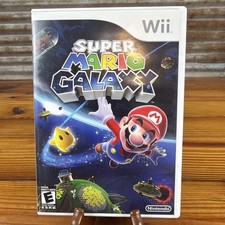 Super Mario Galaxy Nintendo Wii w/ Case  Manual/Inserts MINTY Great cond.