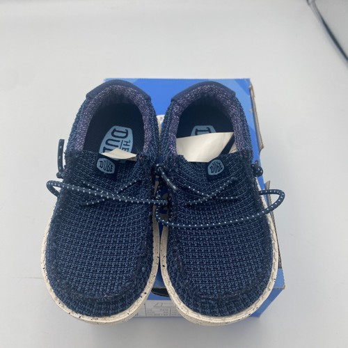 Hey Dude Wally Sport Mesh 40422-410 Kinder US 6 Freizeitschuhe Navy Blau Sneaker - Bild 6 von 8