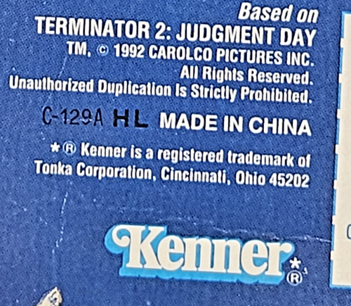 Hot-Blast Terminator Figure T2 Future War 1991 Kenner NUOVO Sigillato Arnold - Foto 9 di 9