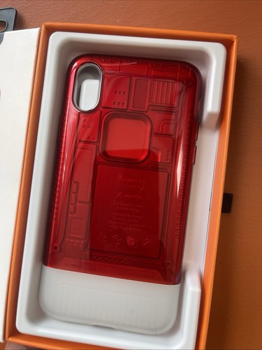 Spigen Classic C1 Ruby Red Case for iPhone X Limited Edition 10 Anniversary - Photo 2 sur 8