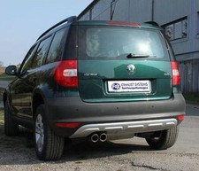 FOX Sportauspuff Racinganlage Skoda Yeti 1.8l TSI Allrad 4x4 ab 09 2x80 Absorber