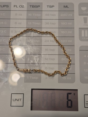 14k yellow gold bracelet 8 inch - Picture 3 of 5
