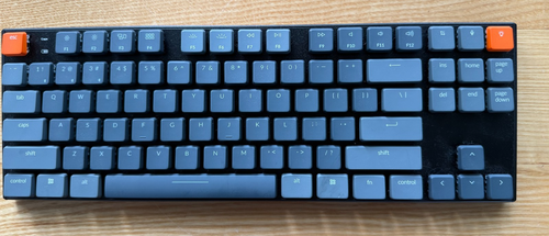 Keychron K1 TKL Wireless Mechanical Keyboard, Blue Switch Low Profile Bluetooth - 第 1/7 張圖片