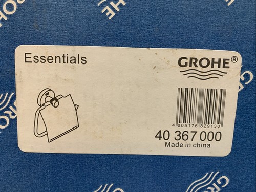 Grohe 40 367 000 Essential Toilet Paper Holder With Chrome Cover, Hardware N.I.B - Picture 2 of 15