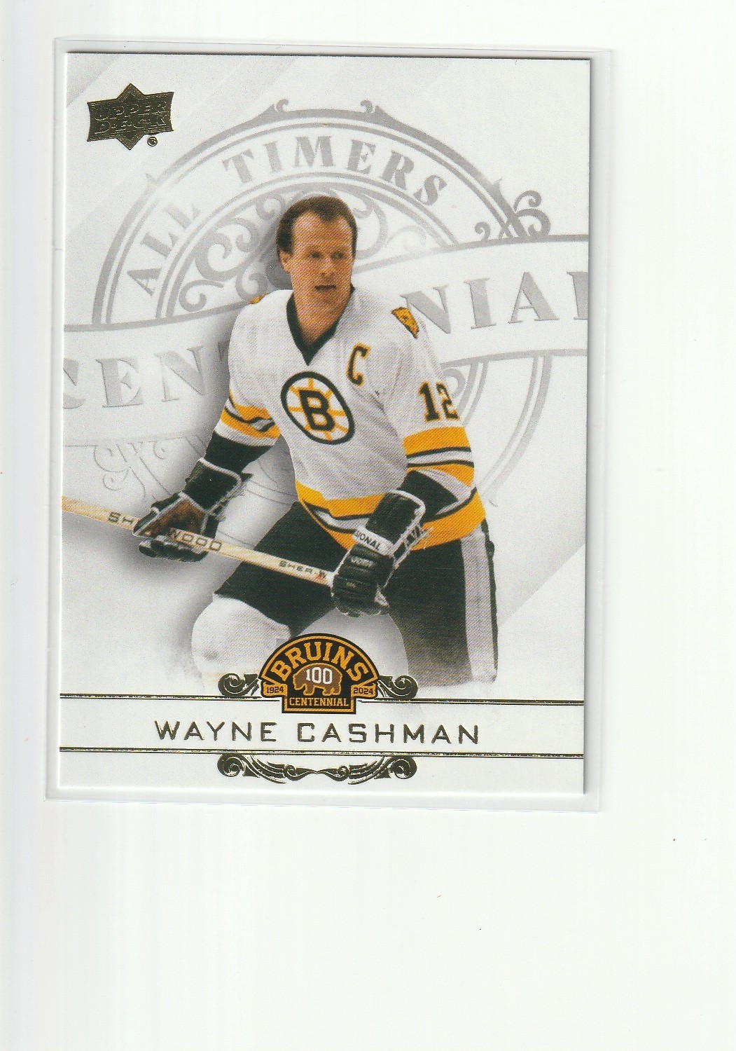 2023-24 Upper Deck Boston Bruins Centennial All Timers GOLD Wayne Cashman SP