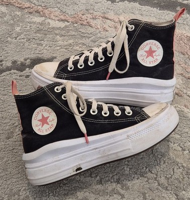 Converse Chuck Taylor All Star Move Damen/Mädchen Hi-Top Plateau Schuhe UK5