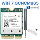 QCNCM865 Wi-Fi 7 M.2 Key E Card Tri-Band 6GHz + Bluetooth 5.4 802.11be Adapter