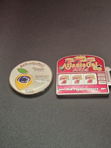 Atlanta Gal Pair Of Geocoins One Non Trackable Other Activated And Adoptable