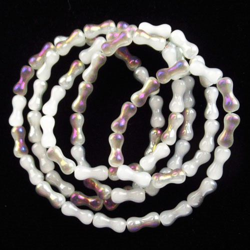 8x3mm Purple Gray Crystal Peanut Loose Bead 15.5inch H54483