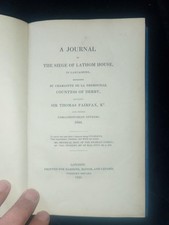 1823 Journal of Siege of Lathom House Lancs in 1644 English Civil War history