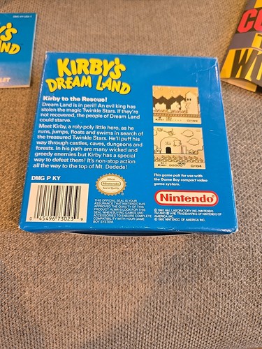 Kirby's Dream Land (Nintendo Game Boy, 1992) Complete! Box, Manual, Inserts!  - Picture 4 of 21