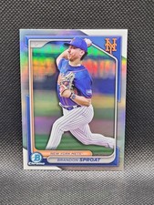 2024 Bowman Chrome Draft BRANDON SPROAT refractor RC - New York Mets (a)