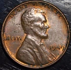 1949 Lincoln Wheat Penny AU 1c US Coin Philadelphia Mint