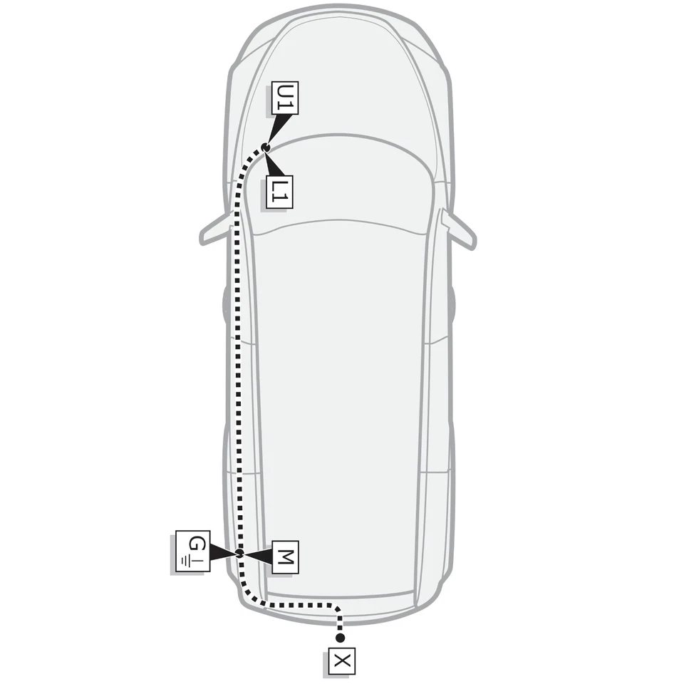 Für Opel Combo E L2 4753mm ab 18 Hook Anhängerkupplung starr mit 7polig spezi. - Bild 3 von 3