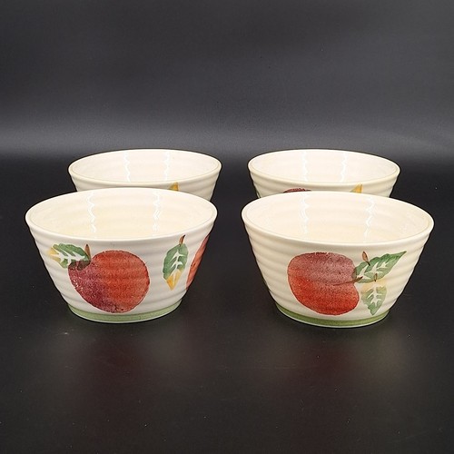 Lote de 4 cuencos de sopa de manzana pera artes culinarias colección de estudio juego de platos de frutas - Imagen 3 de 11