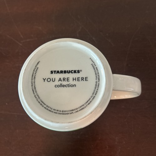 Starbucks You Are Here Seattle 14oz Mug 2013 Collection Blue Green Gray - Picture 6 of 6