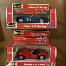Pair (2) REVELL COBRA 427s RACING And Red Shelby DIE CAST 1:24 SCALE CAR NIB