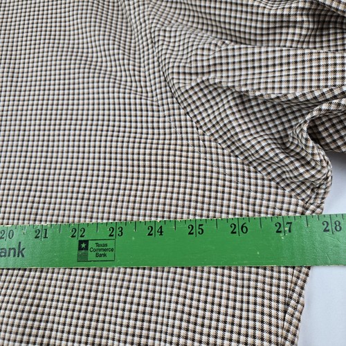 RALPH LAUREN BLAKE LONG SLEEVE COTTON Mens Dress Shirt Brown Tan LARGE - Picture 5 of 7