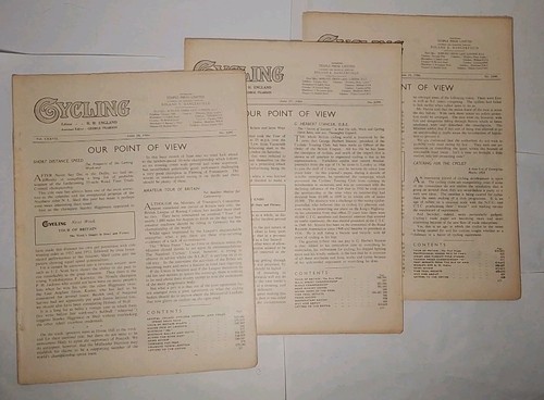 Vintage Cycling Magazines, All 1954 "Our Point Of View" Sections From Full Year - Picture 11 of 20