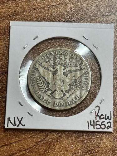 1906 P Barber Half Dollar VG Very Good Better Date Coin Set Break (Raw14552) - Picture 2 of 2