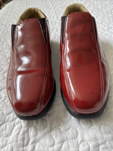 Scarpe da golf Nike Air Comfort Verdana da donna taglia 7,5 rosse in pelle verniciata - Foto 3 di 12
