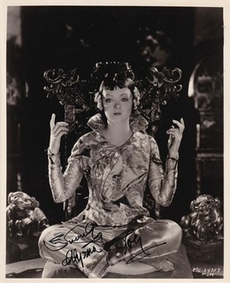 MYRNA LOY gorgeous vintage original 8 x 10" b/w signed photo