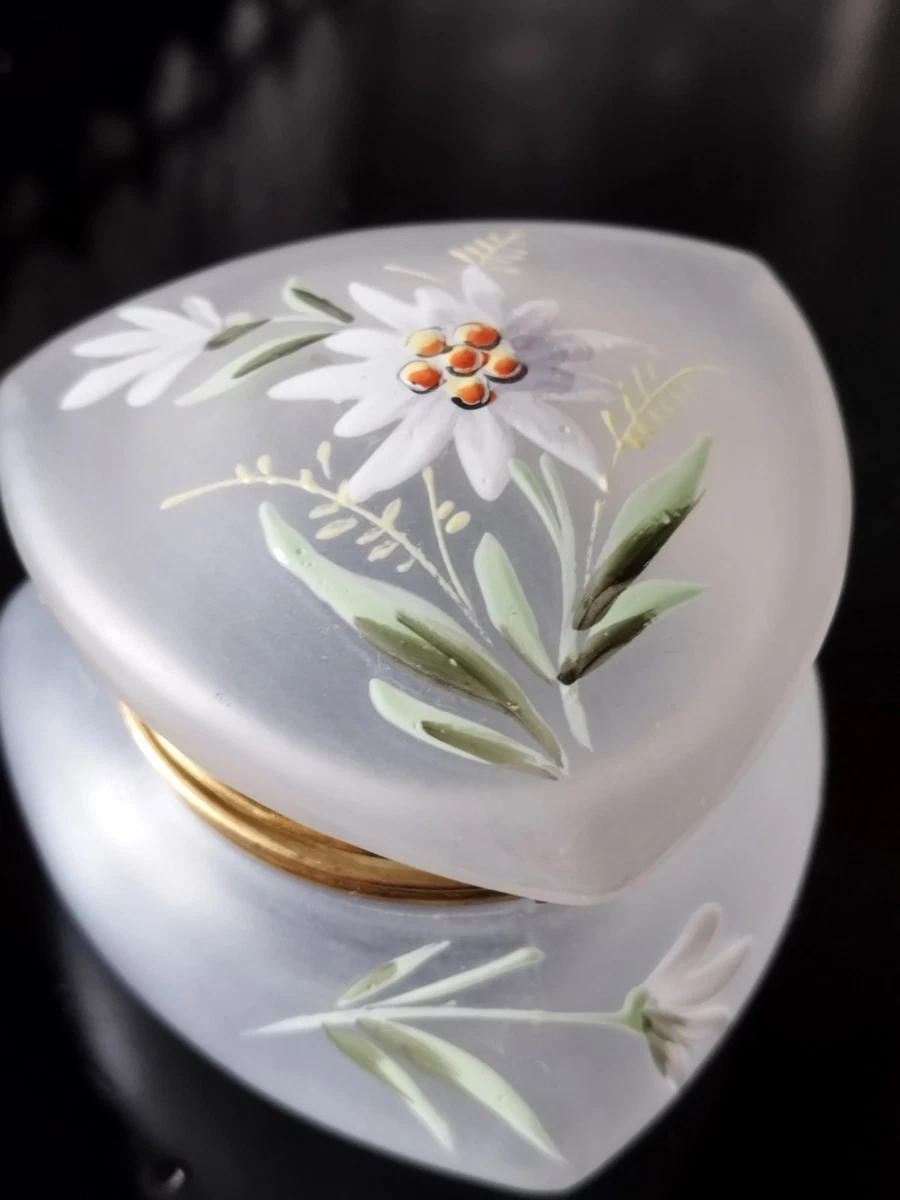 PERLES TUBULAIRES anciennes VERRE doré ART DÉCO boîte d