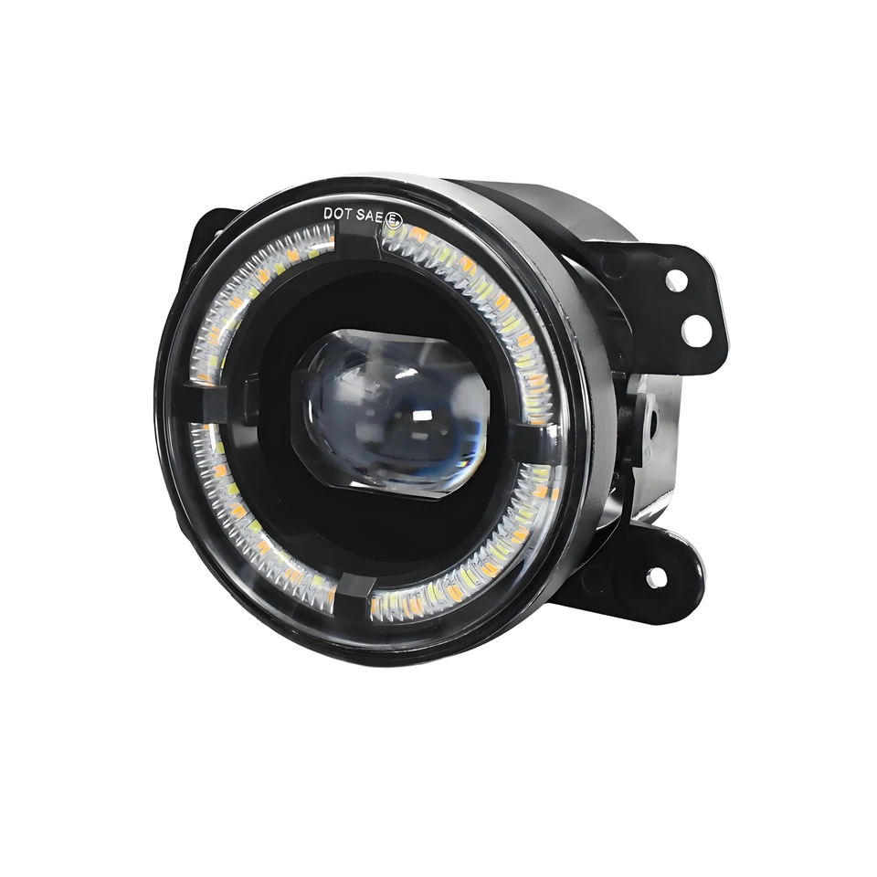 2Pcs 4" Inch Round LED Fog Lights Halo Angel Eyes DRL For 2013-2017 Acura ILX — 第 4/4 张图片