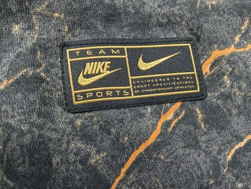 NIKE Sportswear Club Fleece Hoodie & Pants Set - Size S - Gray Marbled Gold - Picture 8 of 19