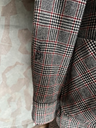 Vintage 60s 50s 70s Pendleton Wool Blazer Jacket Shirt Houndtooth - Picture 6 of 7