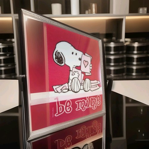 ✨ Original Lentikulardruck von der drupa 2008 – Snoopy be Mine (A5 Wackelbild) - Bild 5 von 5