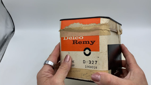 NOS Delco Remy D327 Distributor Cap 8 Cyl #1968018 Red 1967-1968 GM cars various - Video 1 of 1