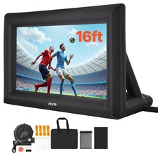 VEVOR 16 ft Inflatable Movie Screen 16:9 600D Movie Projector with Portable Bag