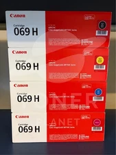 Canon 069H Genuine High-Yield Toner Set – ( BK, C, M, Y ) No Extra Charges ✅