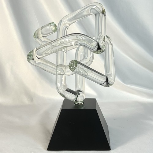 Escultura de vidrio Frabel Klaus Widmann posmoderna  - Imagen 2 de 8