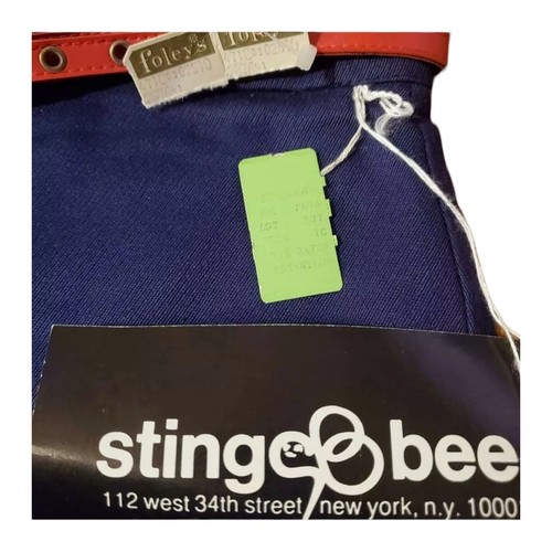 Vintage FOLEY'S Sting Bee Girl Skirt SZ 10 NEW Deadstock 1970s Scooter Skirt - Picture 3 of 3