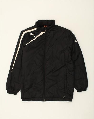 PUMA Mens Padded Jacket UK 38 Medium Black Nylon AJ08