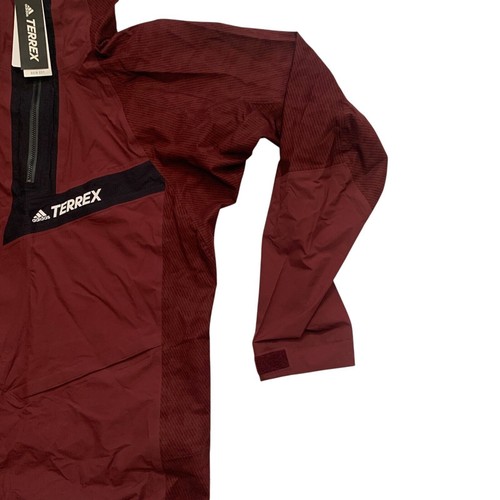 Adidas Men's Size M TERREX PRIMEKNIT RAIN.RDY Waterproof Anorak Jacket HE2294 - Picture 12 of 15