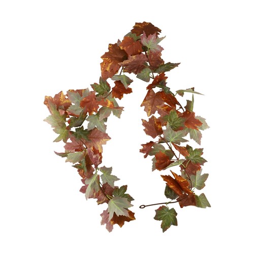 Artificial Fall Leaf Garland for Thanksgiving and Autumn For Home Decor - Picture 21 of 62