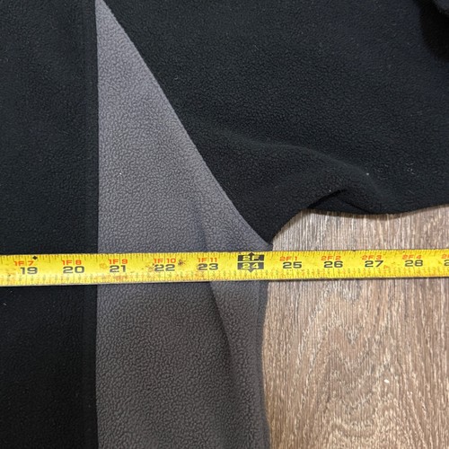 Pullover vintage Google Fleece 1/4 zip uomo XL nero ricamato dipendente Y2K 00s - Foto 6 di 7