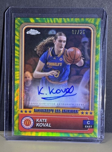 2024 Topps Chrome McDonald's Kate Koval Autograph Tie-Dye Auto /25 LSU TIGERS
