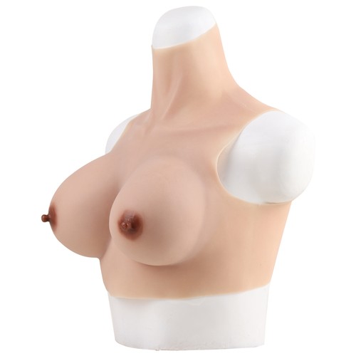 KnowU Silicone Breast Forms A-H Cup Fake Boobs Skin Texture Cosplay Transgender - Picture 30 of 37