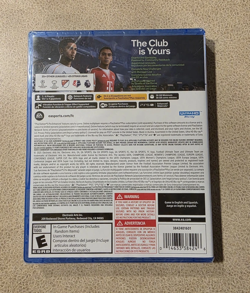 FC26 (FIFA) - PlayStation 5 - PS5 Brand New Factory Sealed  - Image 2 of 2