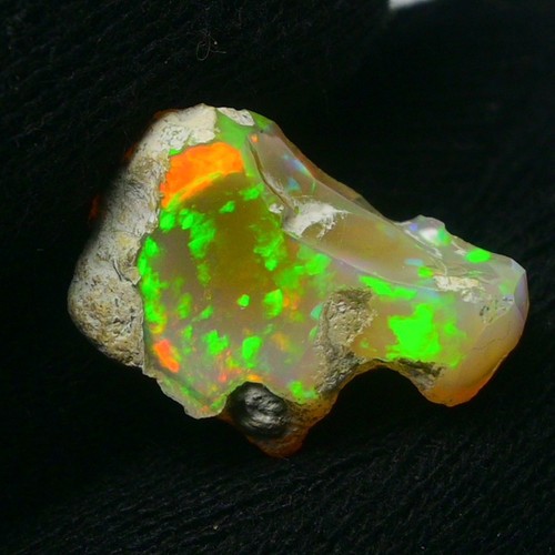 Natürlicher weißer Opal grob 9,00 cts, äthiopischer Welo Opal Roh Edelstein f... - Bild 3 von 7