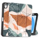  Case for iPad 11 inch (A16 Chip) 2025 Gen 11th / iPad 10.9 Abstract Leaves