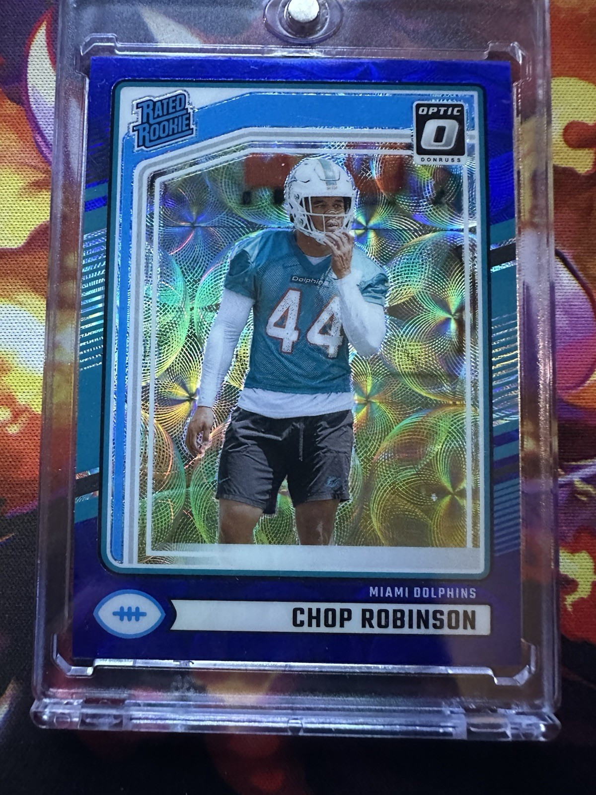 2024 Panini Donruss - Chop Robinson #351 Optic Preview Blue Scope Prizm (RC)