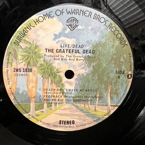 Grateful Dead - Live / Dead 2-LP EX/VG+ Warner Bros 2WS 1830 1970 Double Album - Imagen 7 de 10