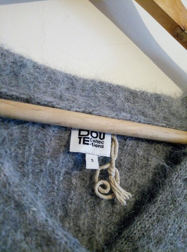 La Redoute Women's Alpaca Mix wool Button Cardigan jumper V-Neck Grey Marl small - Picture 3 of 9